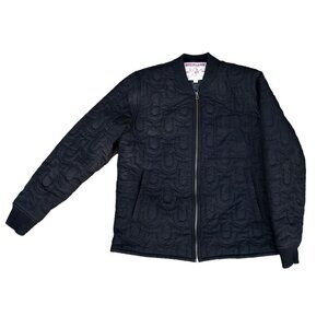 Rare True Religion Quilted Jacket Large Black